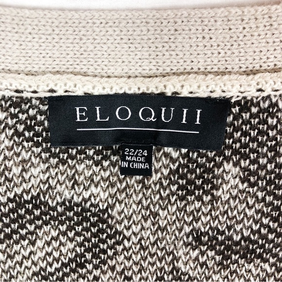 Eloquii Leopard Print Button Front Cardigan | Brown Tan | Size 22/24 - Picture 3 of 10